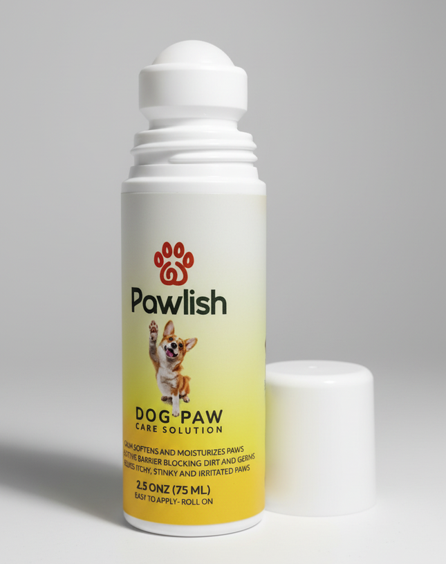 PAWLISH Paw Balm Roll-On  Natural Protection for Healthy, Happy Paws